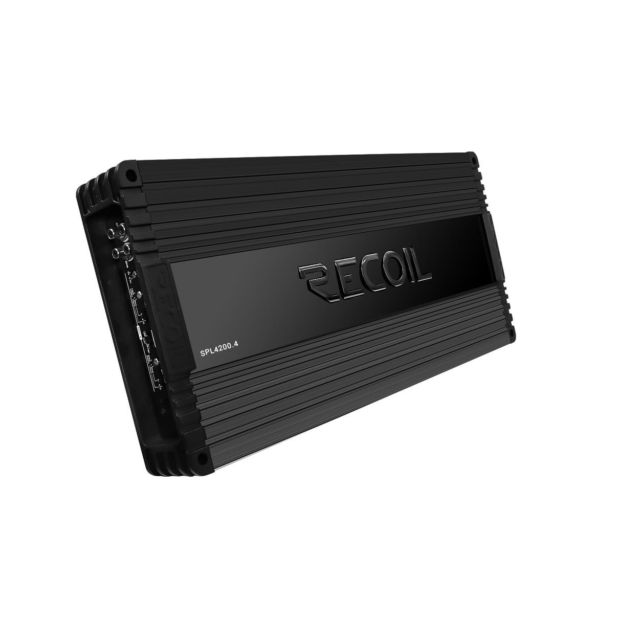 Recoil SPL4200.4 4200 WATTS CLASS-D 4-CHANNEL AMPLIFIER
Power @1Ohm (14.4V) 1050W x 4
P