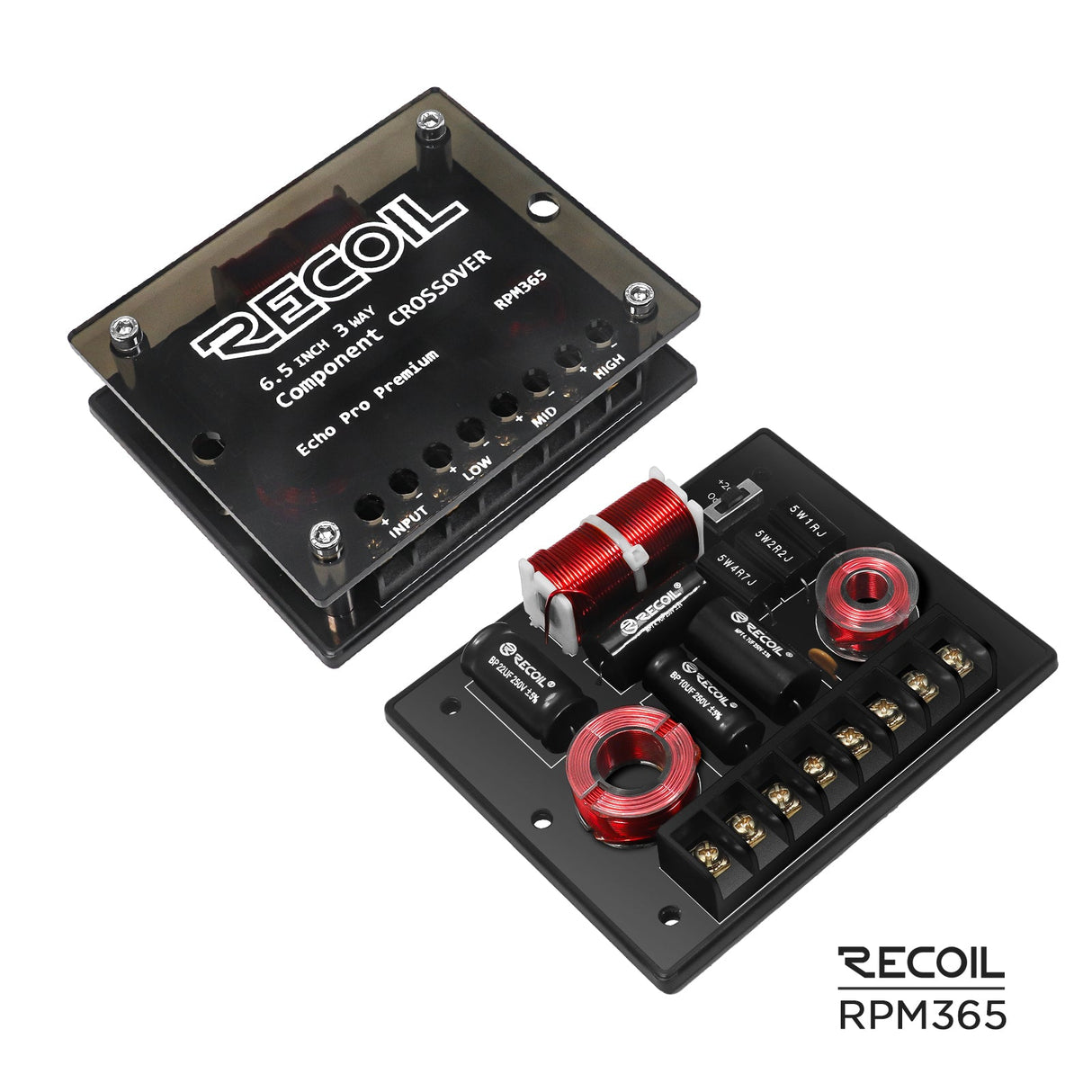 Recoil RPM365 6.5 Inch 3-Way Component Speaker Echo Pro Premium