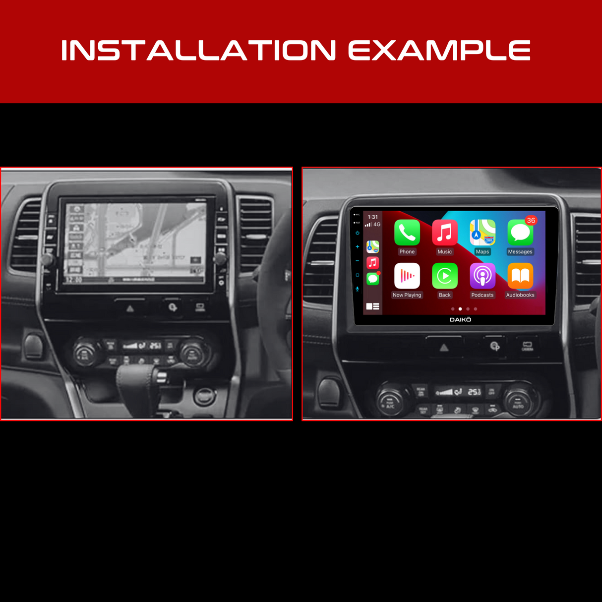 Daiko Multimedia Unit Wireless Carplay Android Auto For Nissan Serena 2016-21