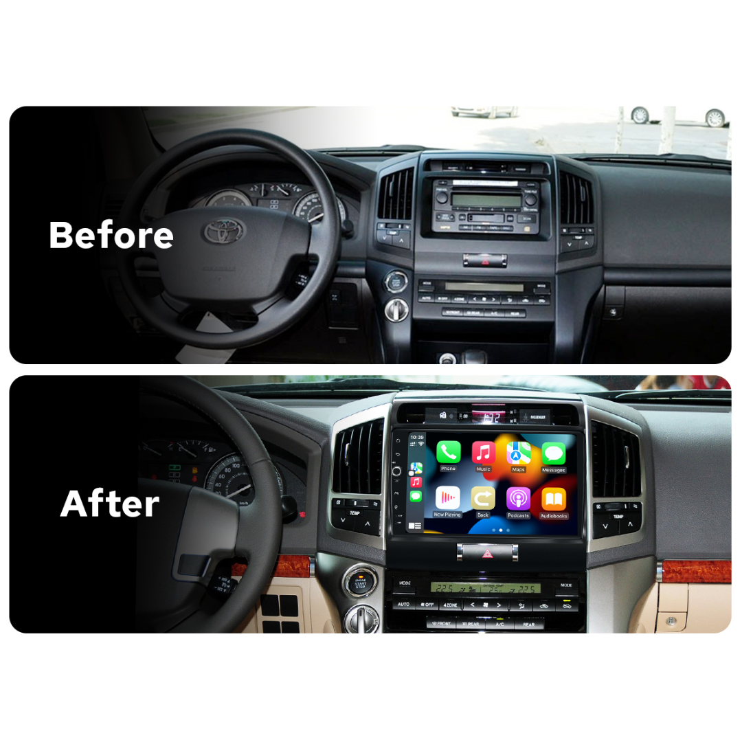 Daiko Car Stereo Wireless Carplay Android Auto For Toyota Land Cruiser 2007-2015