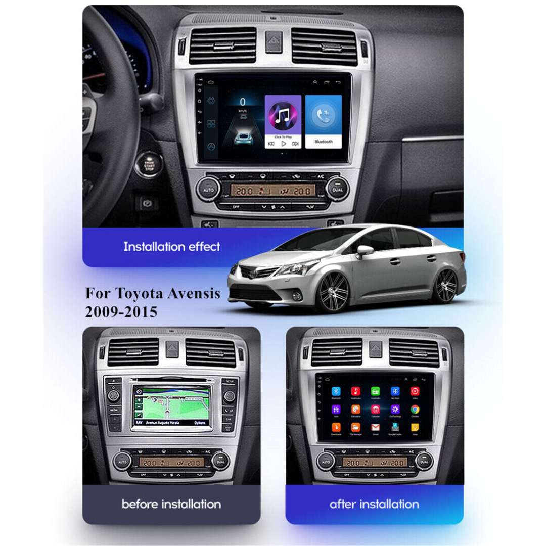 Daiko Multimedia Unit Wireless Carplay Android Auto For Toyota Avensis 2009-2015