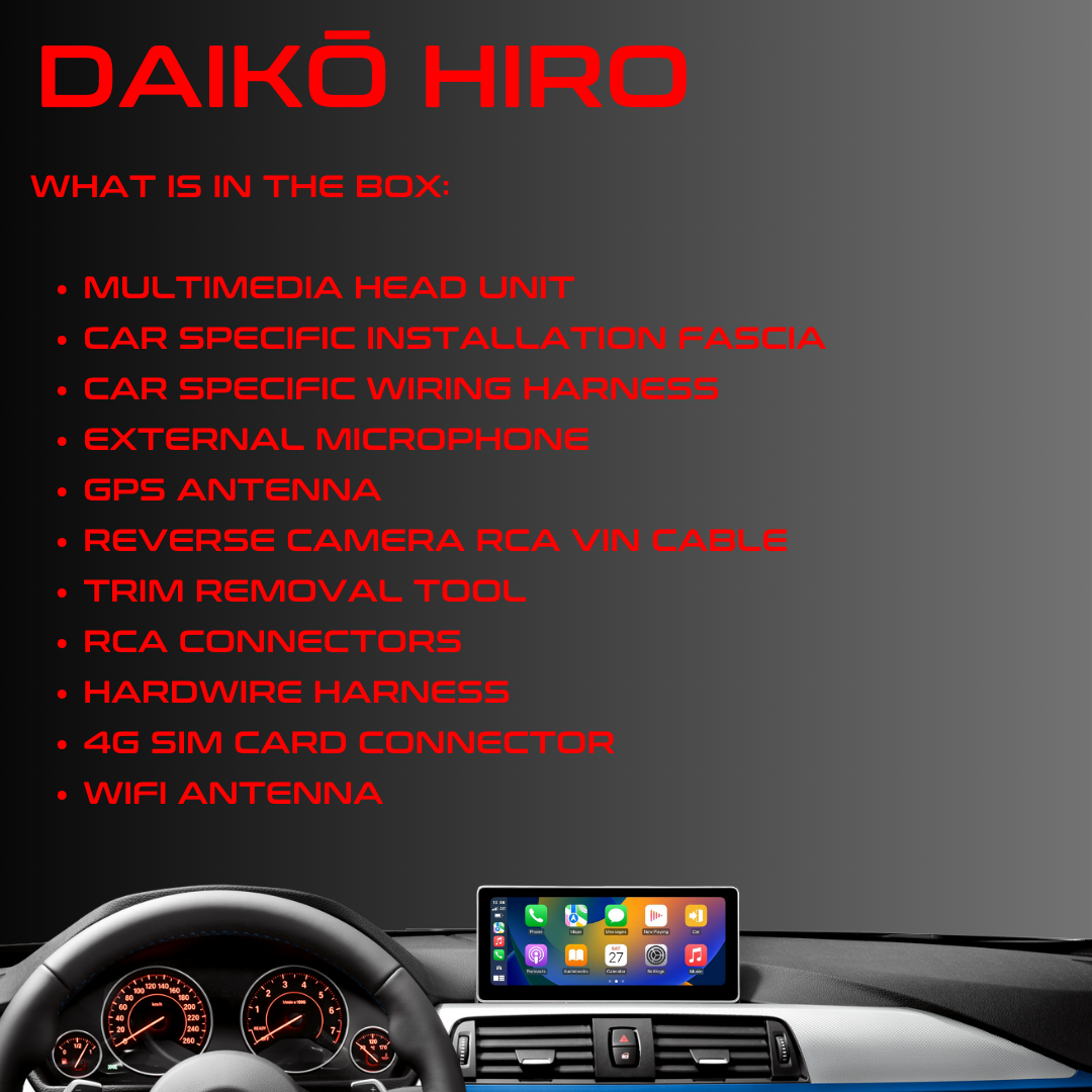 Daiko Hiro Car Stereo For Mazda 6 Atenza 2017-2023 Works With Wireless Carplay Android Auto Ultra Wide QLED Screen GPS Maps Buletooth