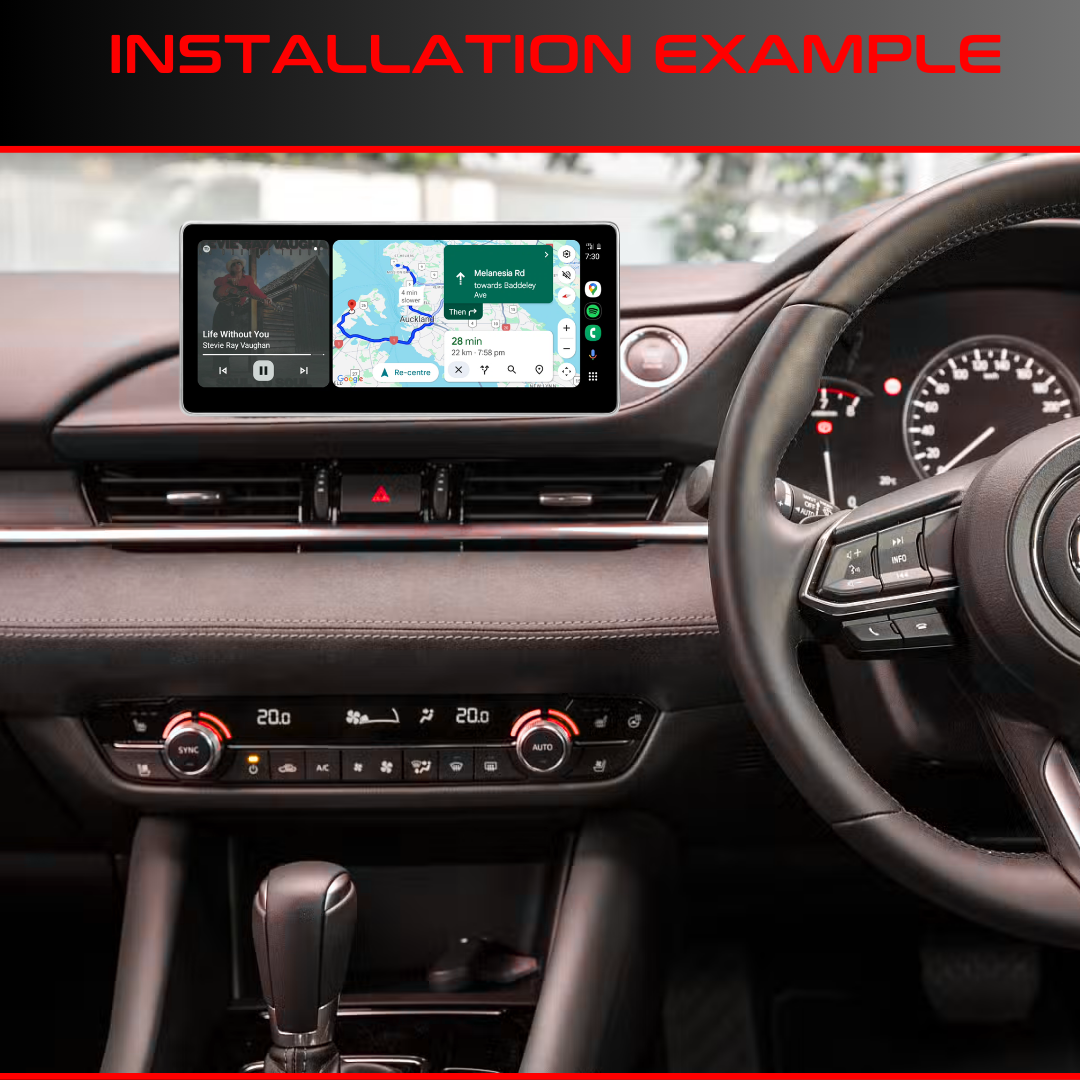 Daiko Hiro Car Stereo For Mazda 6 Atenza 2017-2023 Works With Wireless Carplay Android Auto Ultra Wide QLED Screen GPS Maps Buletooth