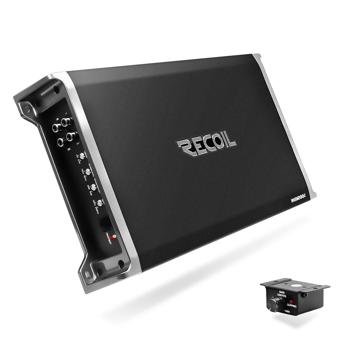 Recoil RED1200.1 Car Amplifier 2500 Watts Max Class-D Car Audio Mono-block Amp