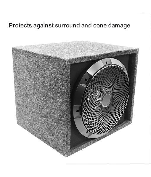 Recoil 12-Inch High Excursion Black Steel Mesh Subwoofer Grille