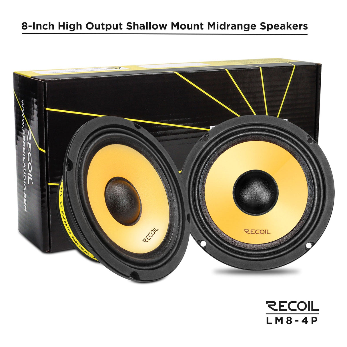 Recoil LM8-4P PRO AUDIO PRO AUDIO MIDRANGE SPEAKER Peak Power 320W RMS