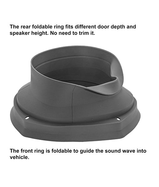 Recoil SPB69 6X9inch� Car Speaker Baffle Kits Foldable Silicone with Egg Crate Foam 2pcs