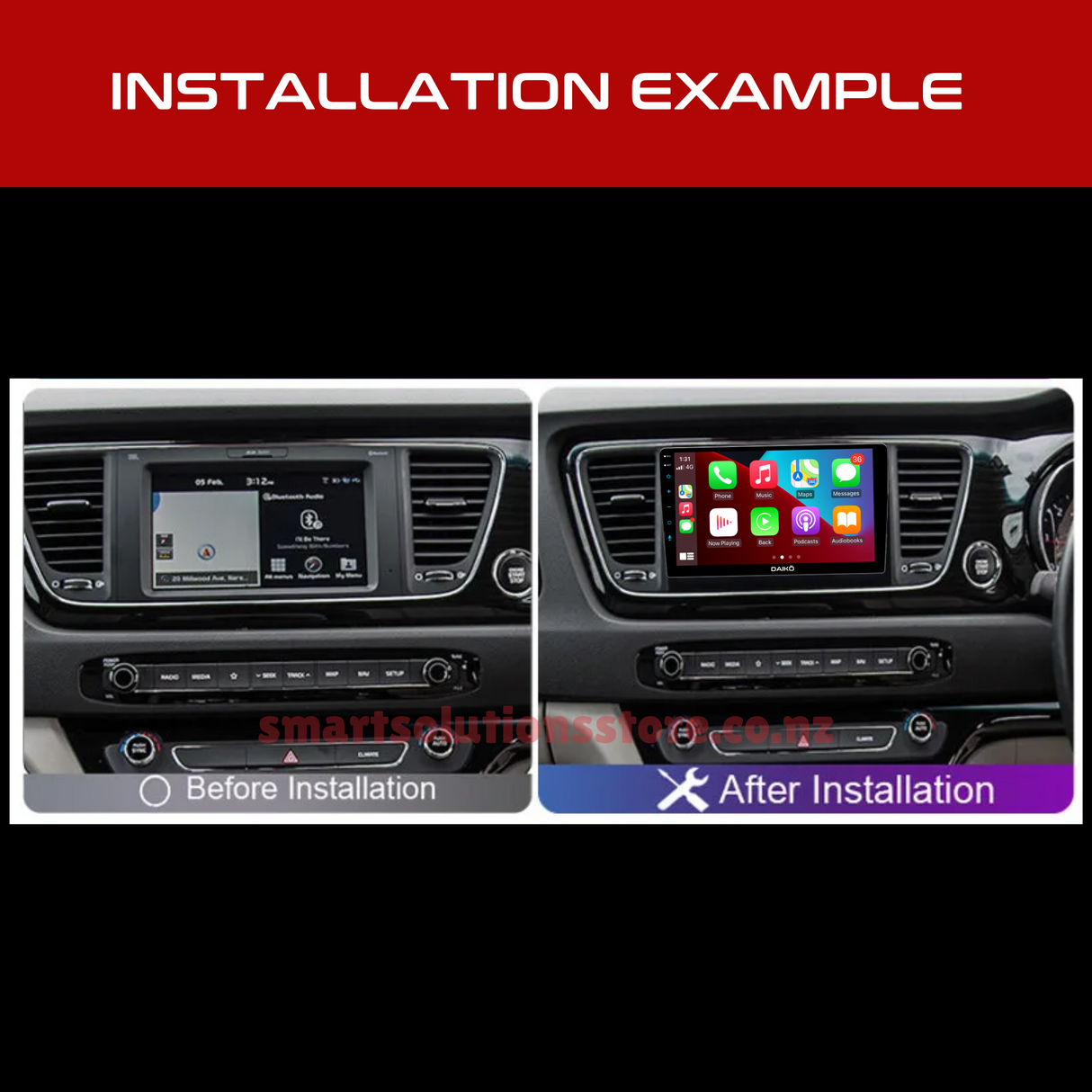 Daiko Multimedia Unit Wireless Carplay Android Auto For Kia Carnival 2014+