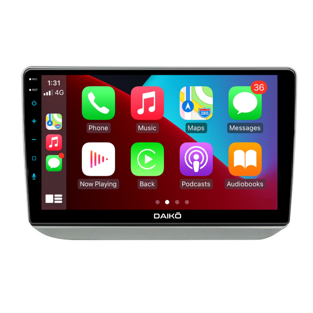 Daiko Multimedia Unit Wireless Carplay Android Auto For Skoda Fabia 2008-2014