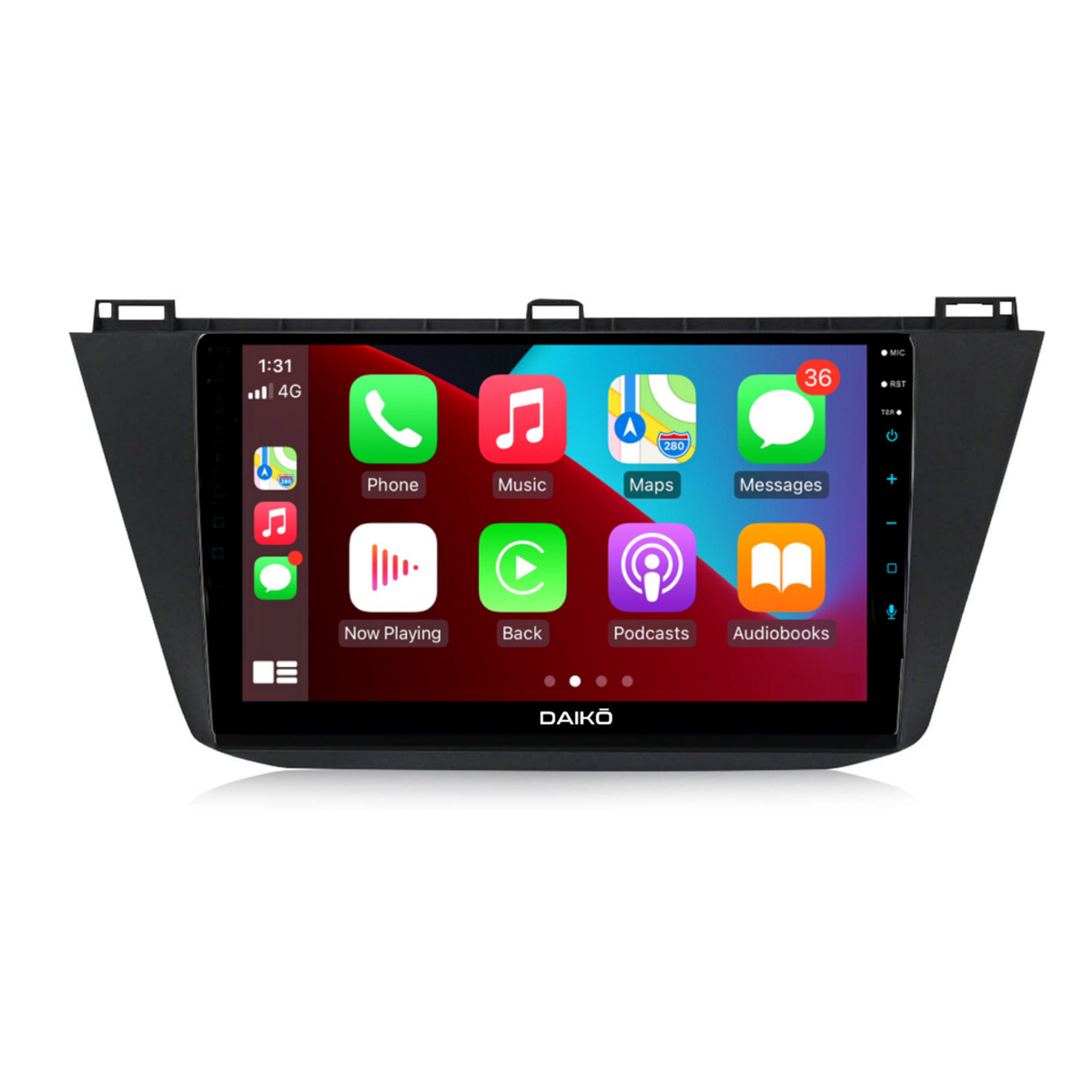 Daiko Multimedia Unit Wireless Carplay Android Auto For Vw Touran 2015+ 10Inch