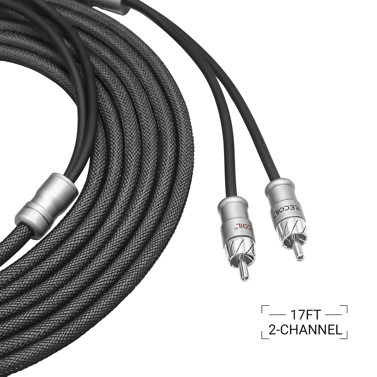 Recoil XI217 Braided RCA Audio Cable 2-Channel 5m