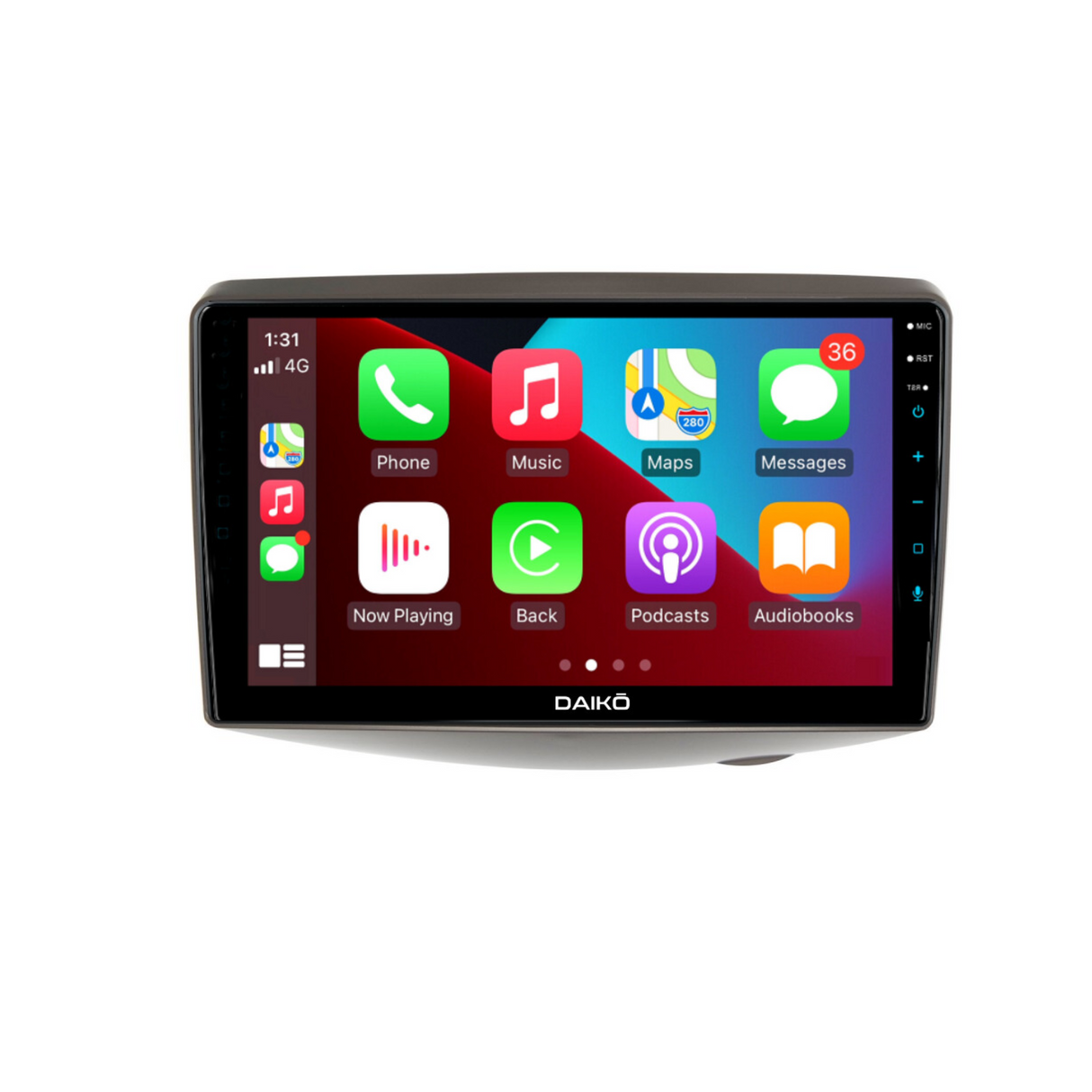 Daiko Multimedia Unit Wireless Carplay Android Auto For 1999 - 2005 Toyota Vitz / Yaris / Echo