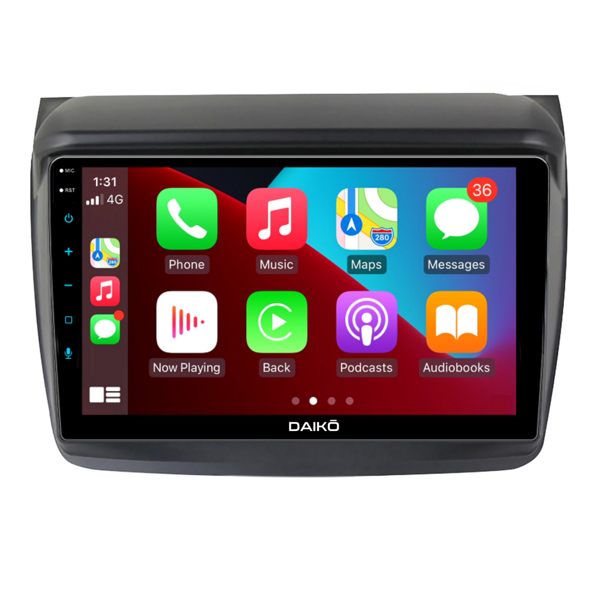 Daiko Car Stereo Carplay Android Auto For Mitsubishi Pajero Sport Triton 2006-15