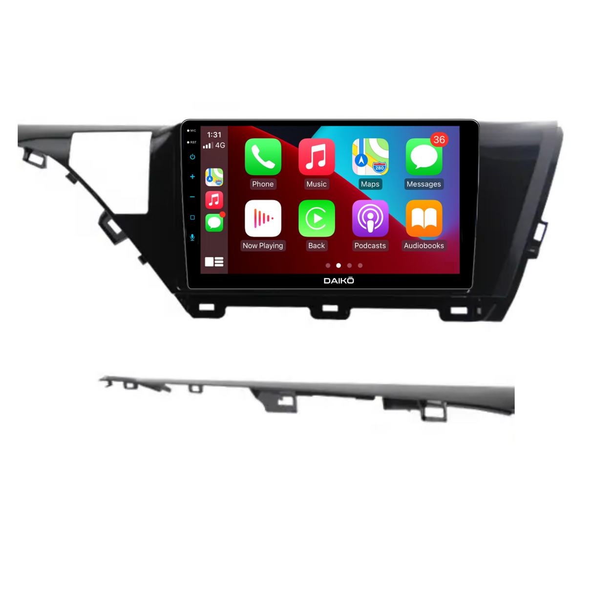 Daiko Car Stereo Carplay Android Auto For Toyota Camry 2018-2019 10Inch