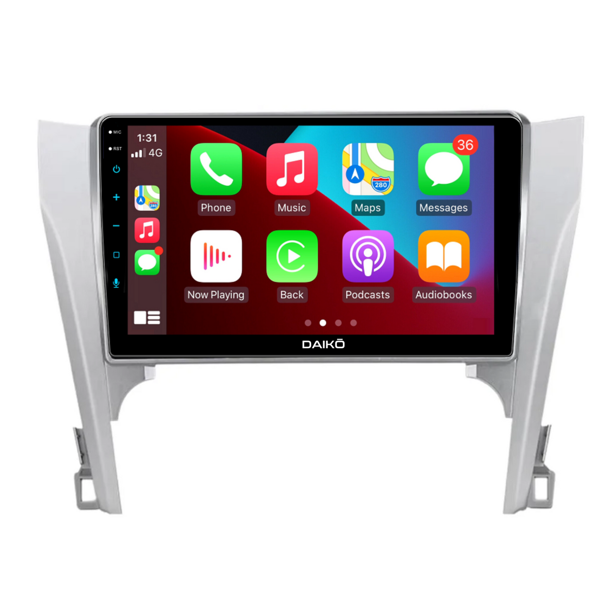 Daiko Multimedia Unit Wireless Carplay Android Auto For Toyota Camry 2012-2017