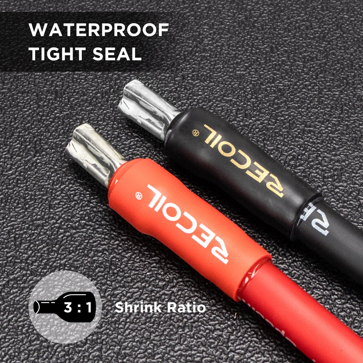 Recoil 0HSK20 Waterproof Heat Shrink Tubing Assortment Kit 1/0 AWG