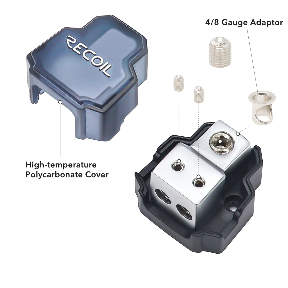Recoil SDB12 Car Audio Mini Power/Ground Distribution Block