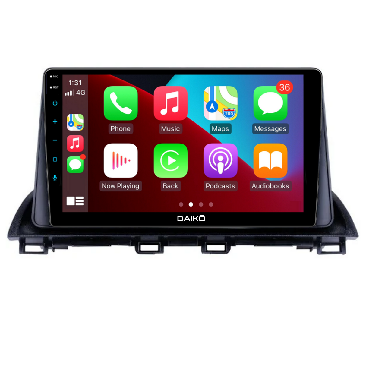 Daiko Multimedia Unit Wireless Carplay Android Auto For Mazda 3 Axela 2013-2019 WITH FACTORY SCREEN
