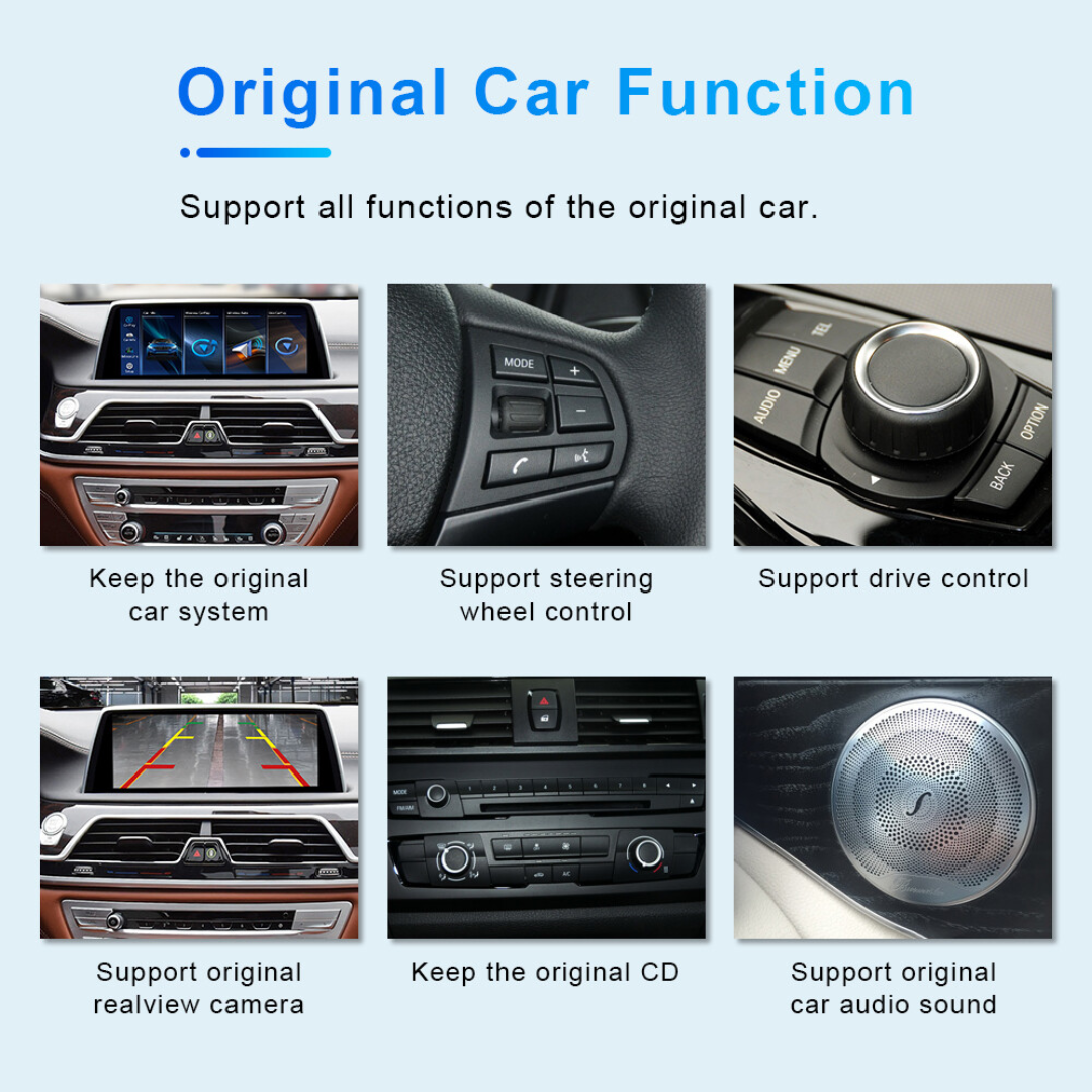 BMW 7 Series With EVO System Linux 12.3" Wireless CarPlay & Android Auto Replacement Screen