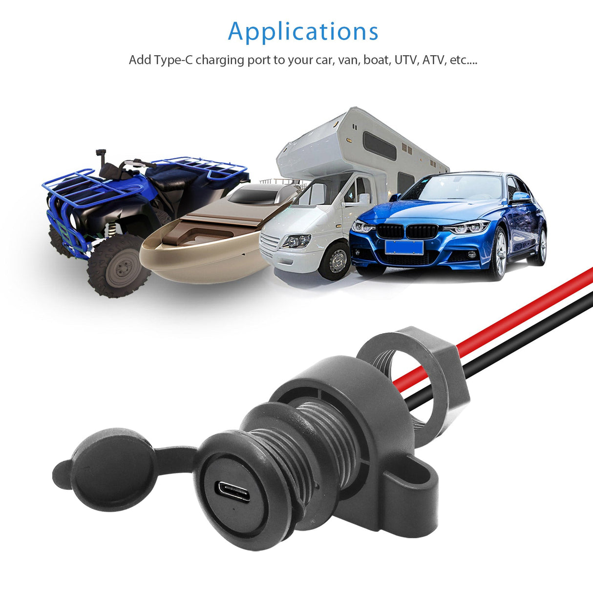 Recoil TCC Flush Mount USB Type-C Charger Socket