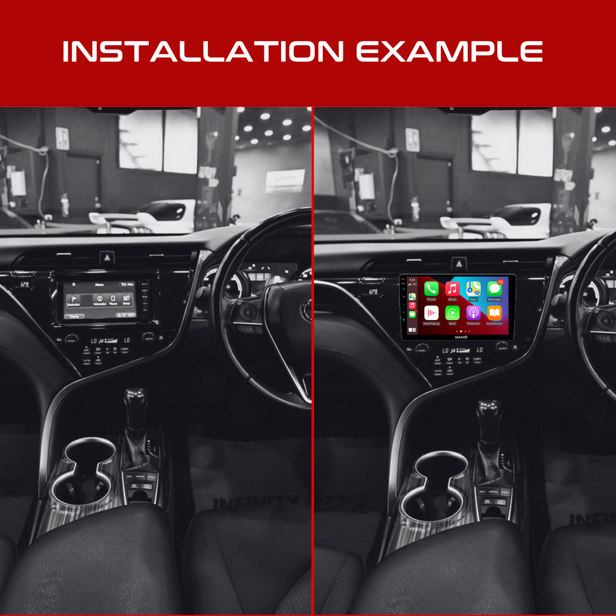 Daiko Car Stereo Carplay Android Auto For Toyota Camry 2018-2019 10Inch