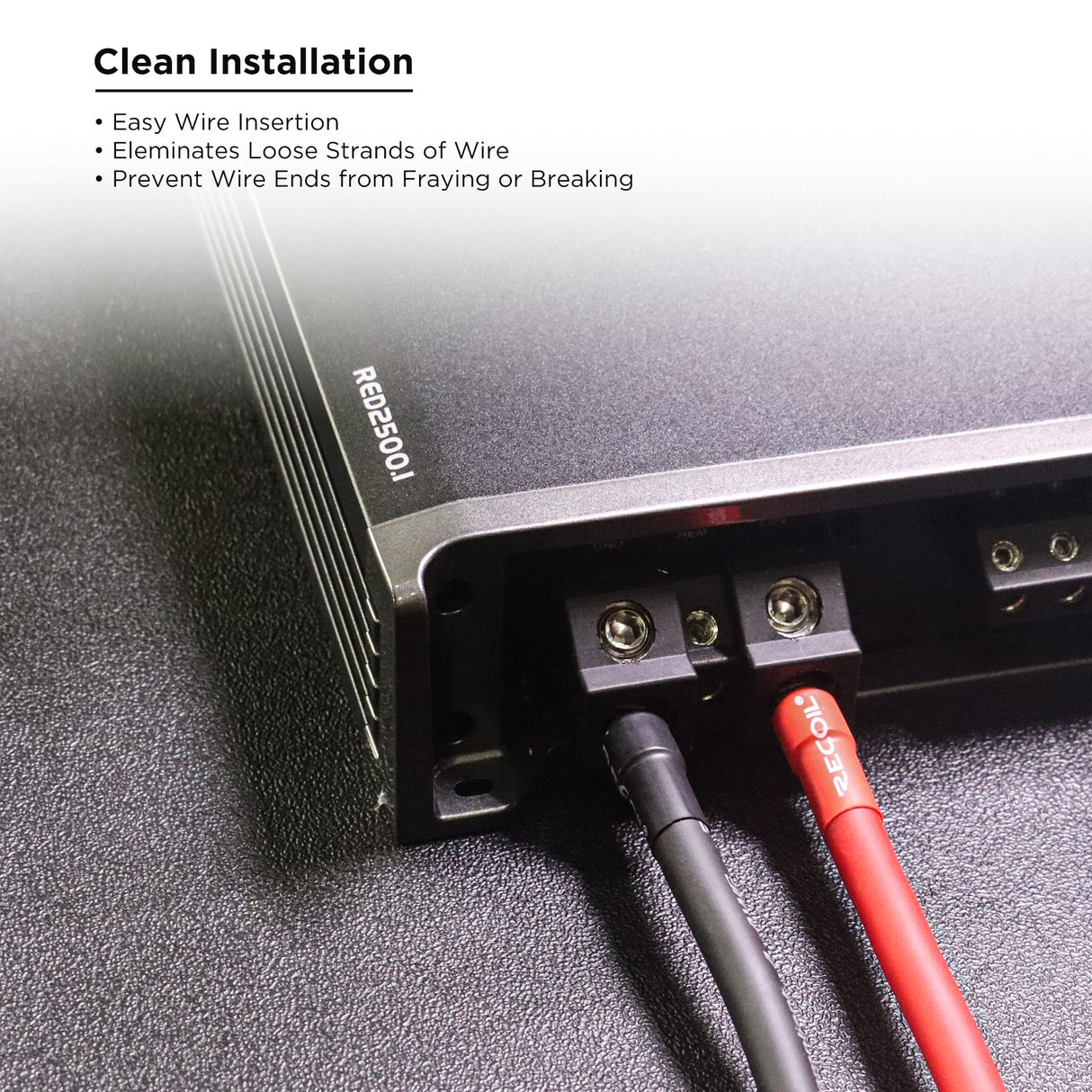 Recoil WF012 FERRULES & HEAT SHRINK TUBING KITS1/0 AWG wire ferrules (12pcs) 6 pieces