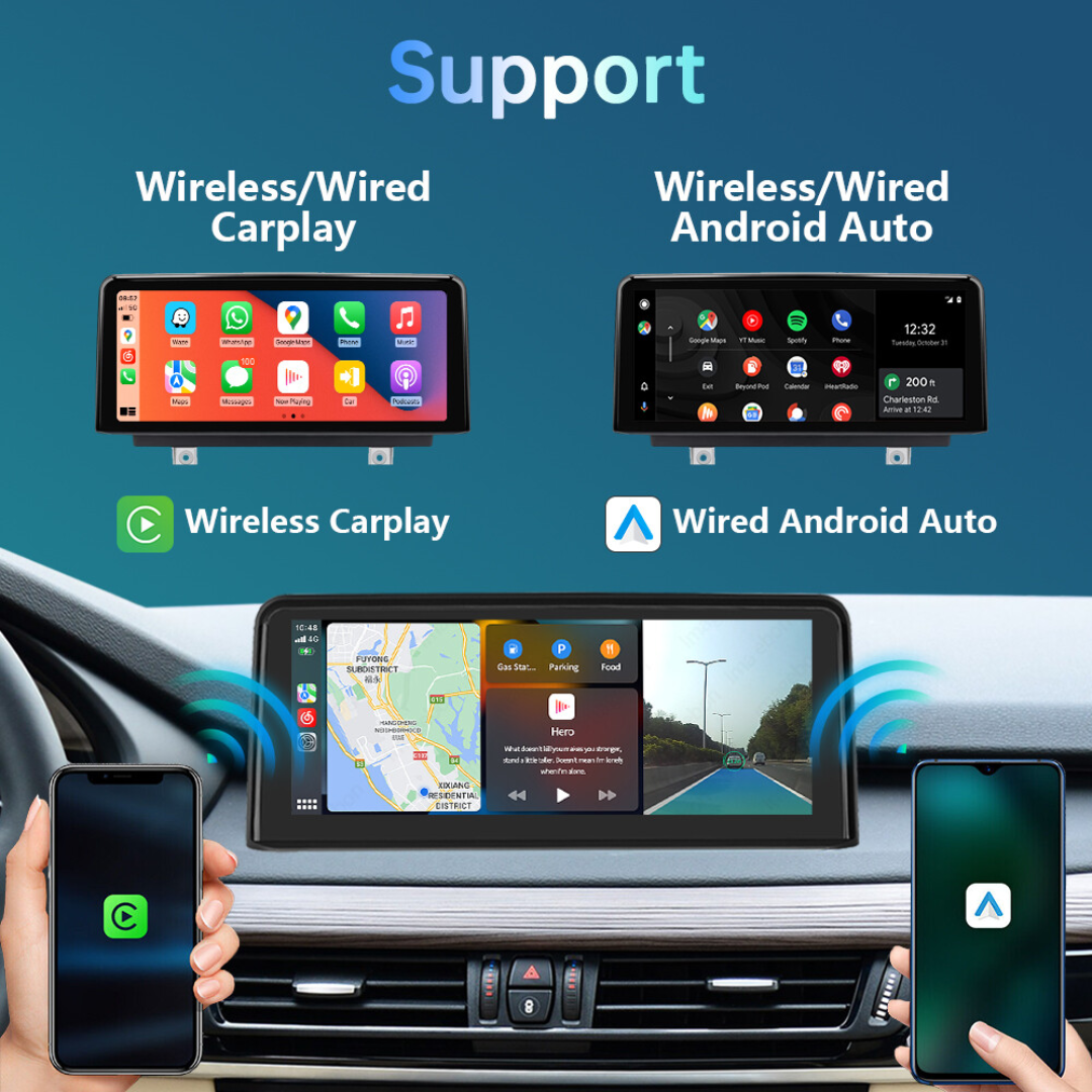BMW X5 X6 With NBT System Linux 10.25" Wireless CarPlay & Android Auto Replacement Screen