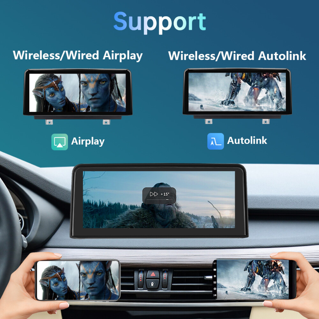 BMW X5 X6 With NBT System Linux 10.25" Wireless CarPlay & Android Auto Replacement Screen