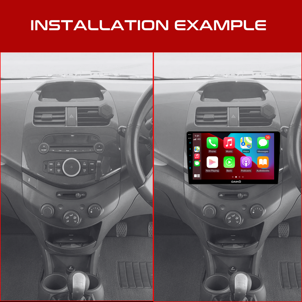 Daiko Multimedia Unit Wireless Carplay Android Auto GPS For Holden Spark 2012-18