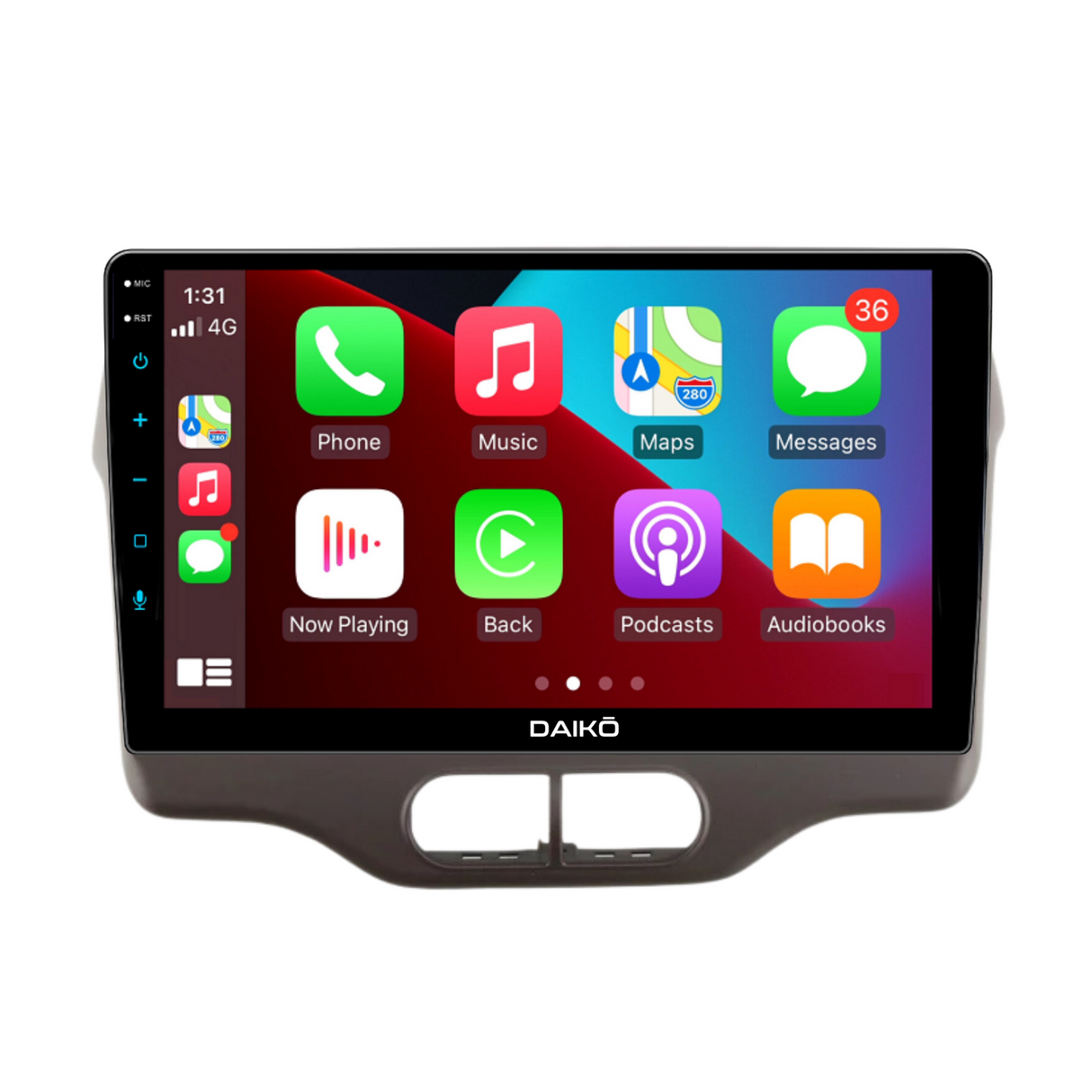Daiko Multimedia Unit Wireless Carplay Android Auto GPS For Toyota Spade 2012+