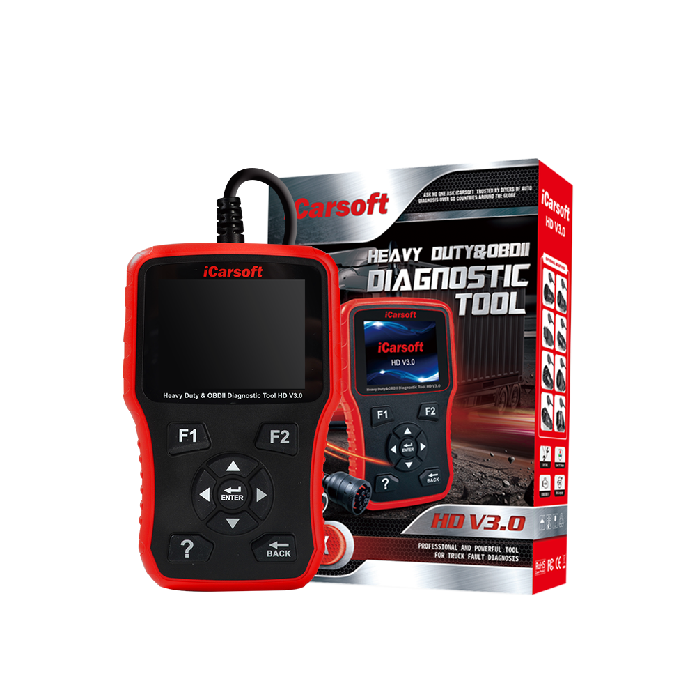 Heavy Duty Diagnostic Tool For Trucks iCarsoft HD V3.0 12V/24V New Model