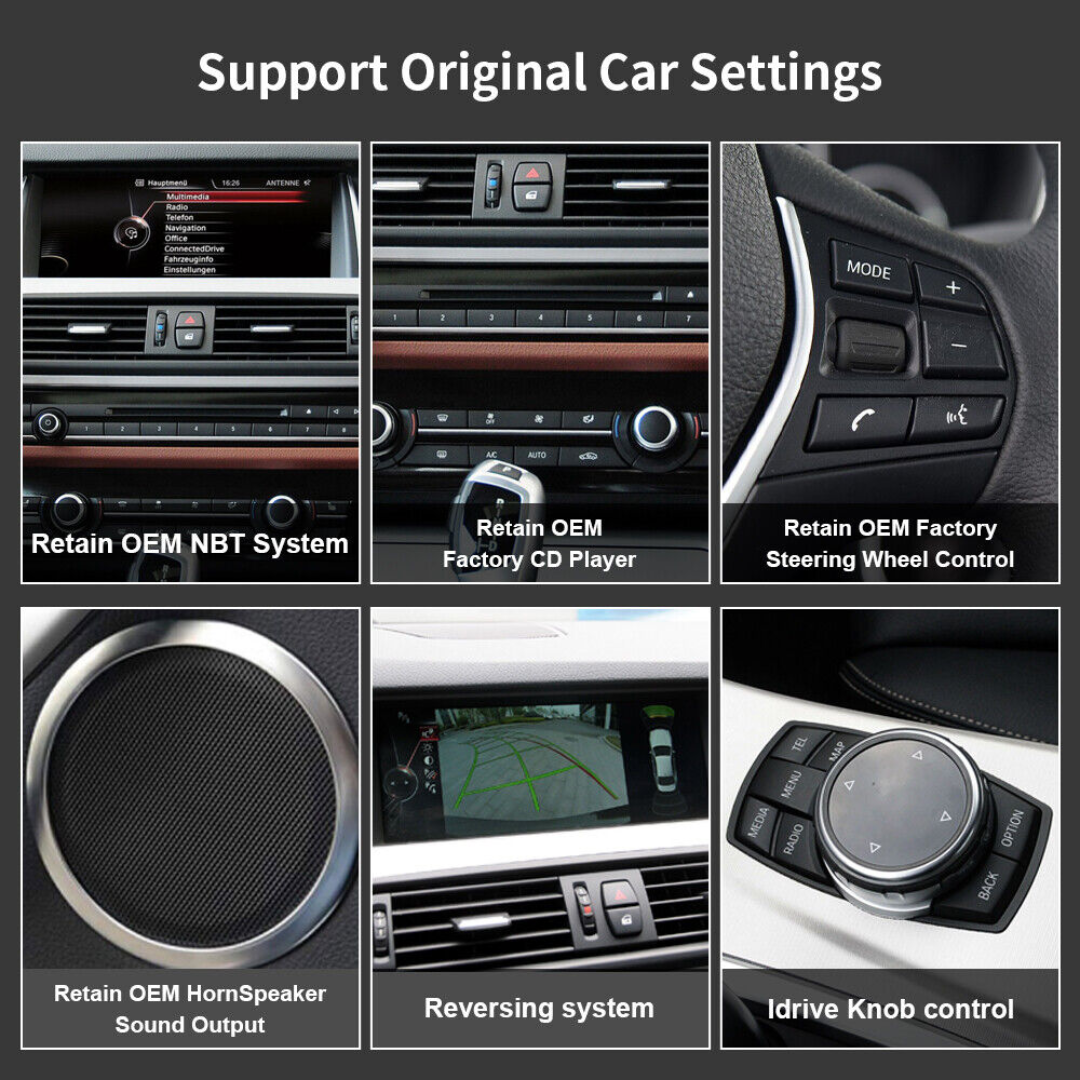 BMW 5 Series With NBT Linux 10.25" Wireless CarPlay & Android Auto Replacement Screen