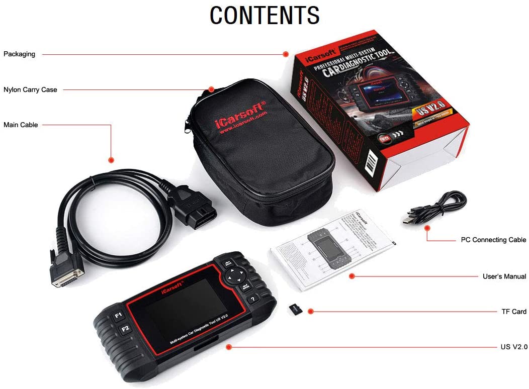 Car Diagnostic Tool iCarsoft US V2.0