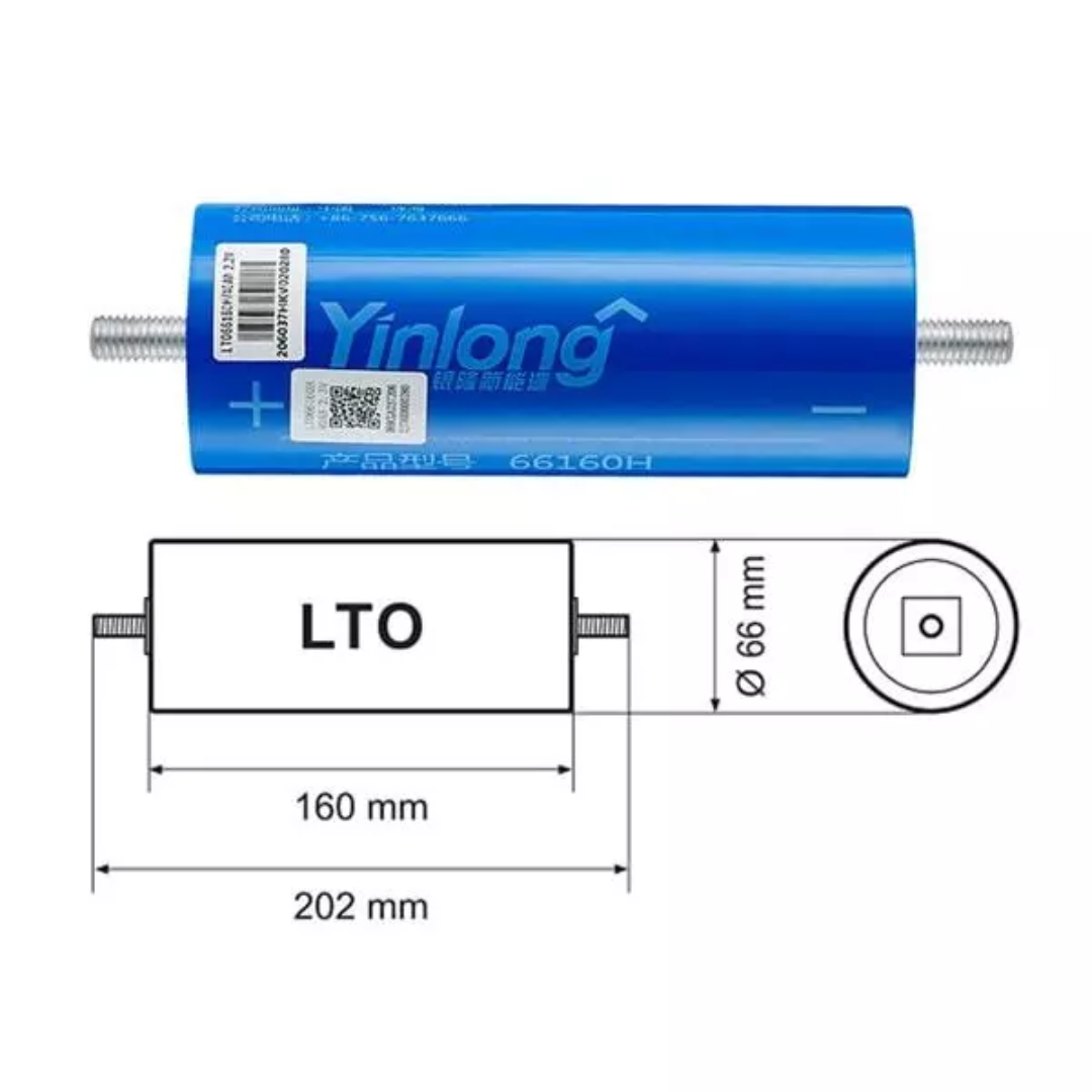 2.3V 40Ah LTO Battery Cell – Yinlong 66160 (Lithium Titanate Oxide)