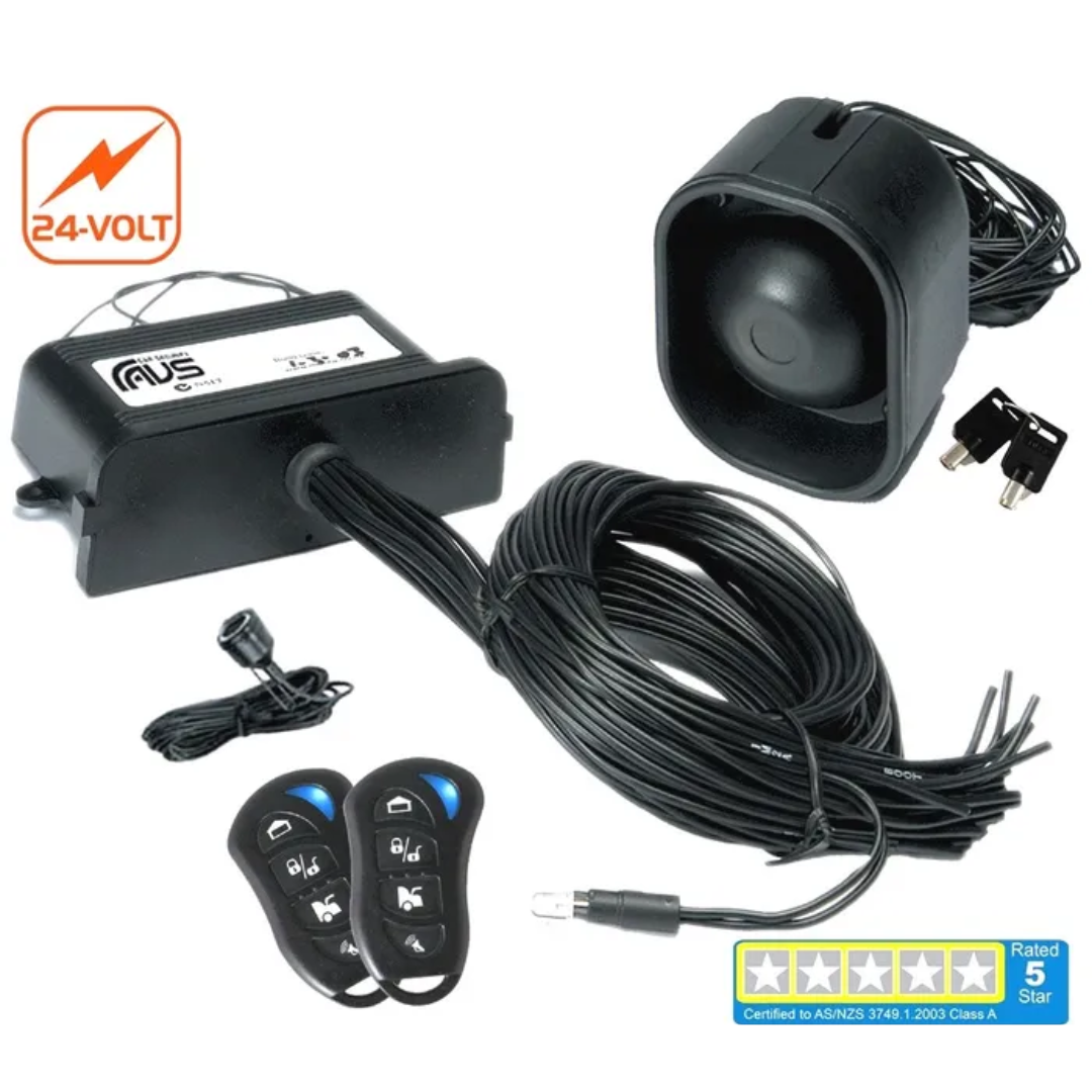 Truck Alarm AVS S5 24V AS/NZS STANDARDS CERTIFIED ALARM / IMMOBILISER