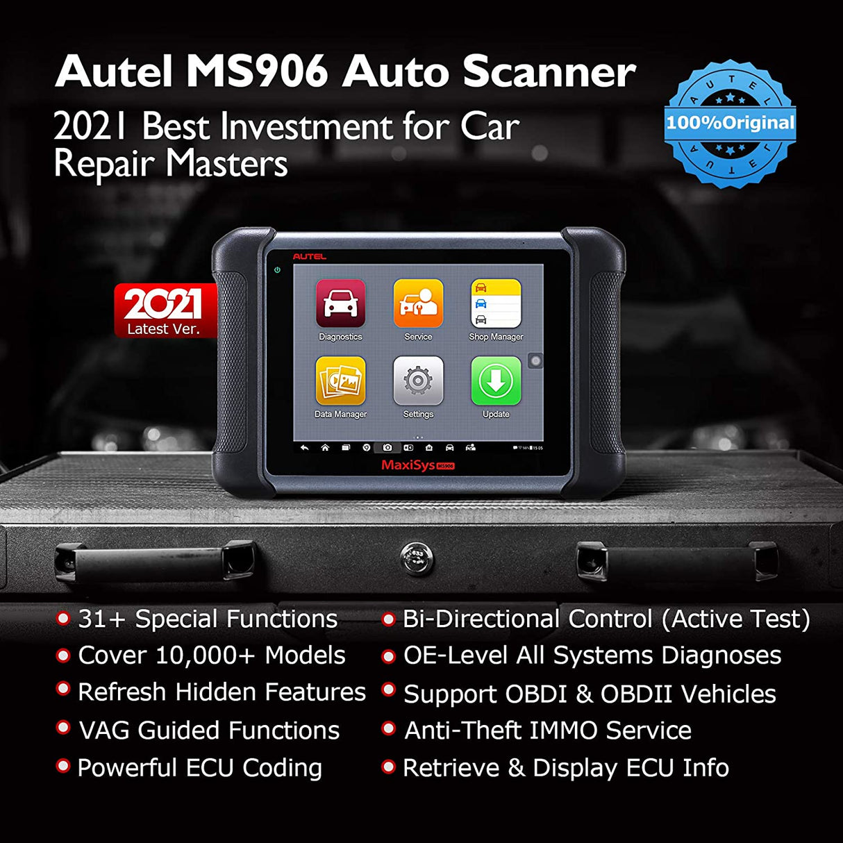 Professional Diagnostic Tool Autel Maxisys MS906 Automotive Scan Tool TPMS Keys