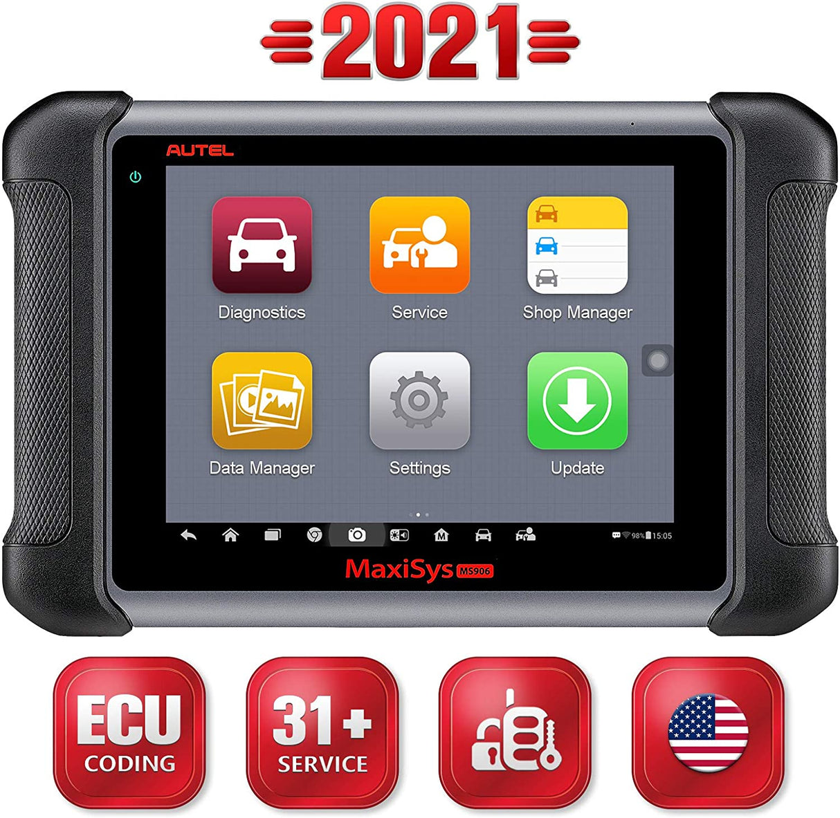 Professional Diagnostic Tool Autel Maxisys MS906 Automotive Scan Tool TPMS Keys