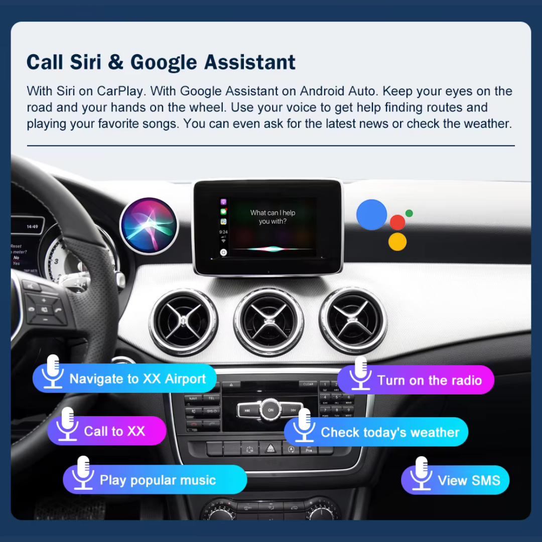 Wireless CarPlay & Android Auto Decoder For Mercedes NTG4.5 / 4.7