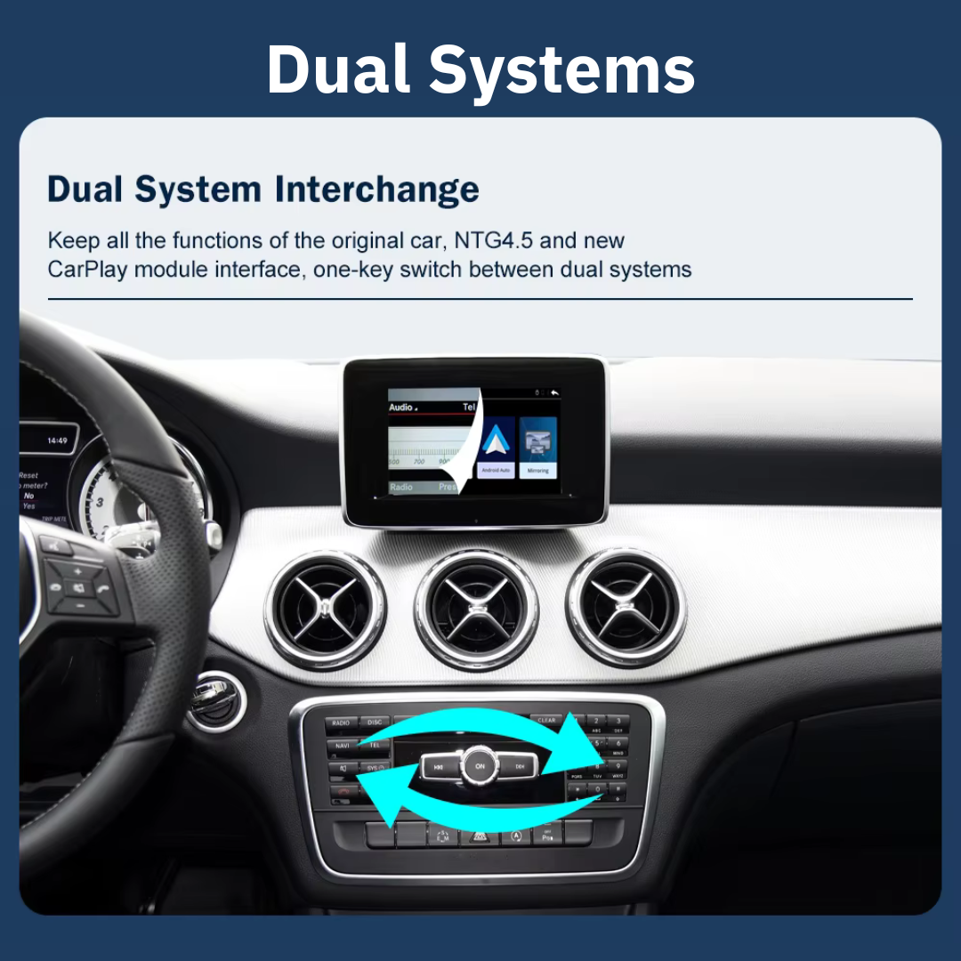 Wireless CarPlay & Android Auto Decoder For Mercedes NTG4.5 / 4.7