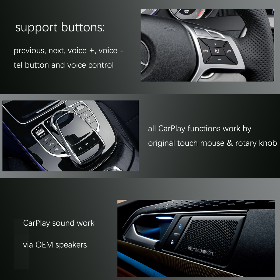 Wireless CarPlay & Android Auto Decoder For Mercedes NTG5.0 / 5.1 / 5.2