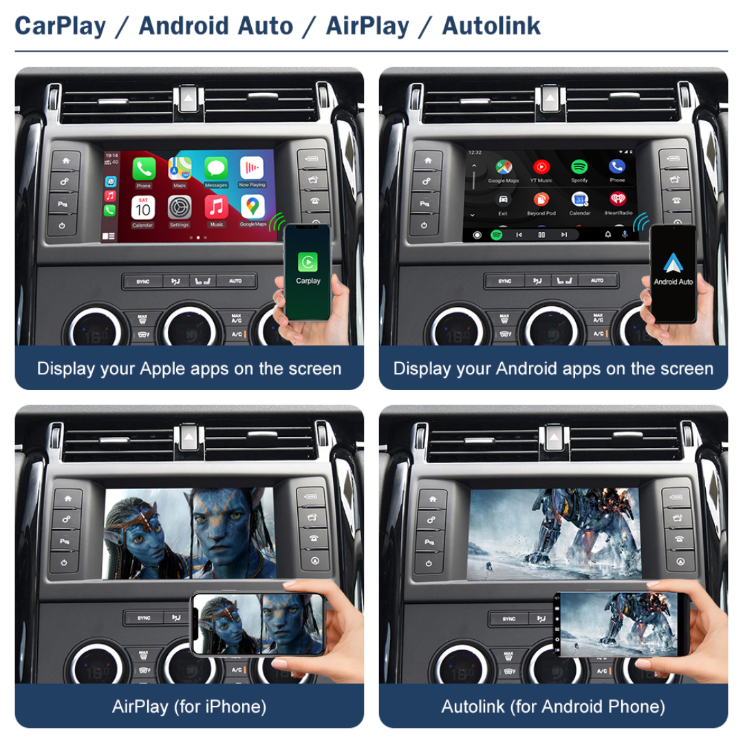 Wireless CarPlay & Android Auto Decoder For Land Rover & Jaguar (Harman 8.8 inch 2016–2018)
