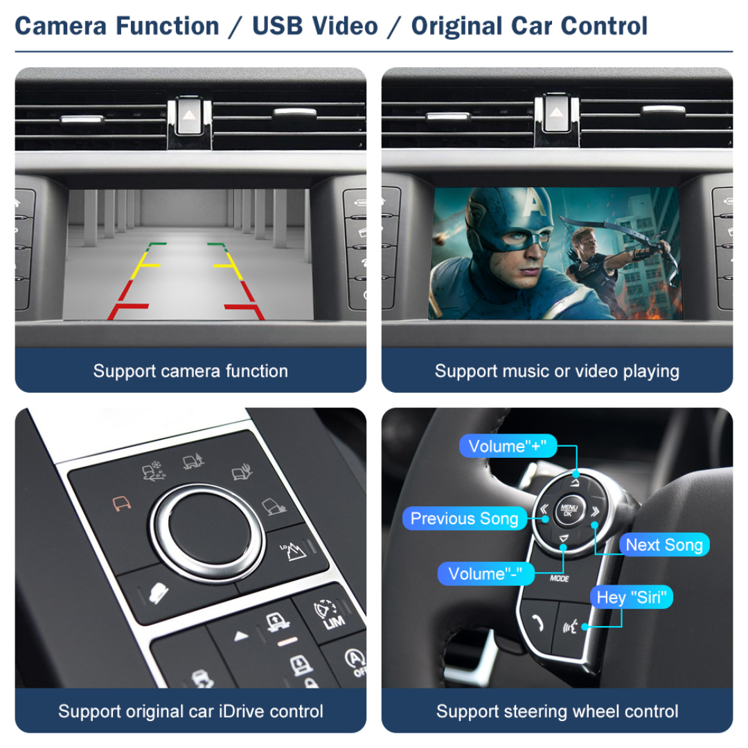 Wireless CarPlay & Android Auto Decoder For Land Rover & Jaguar (Harman 8.8 inch 2016–2018)