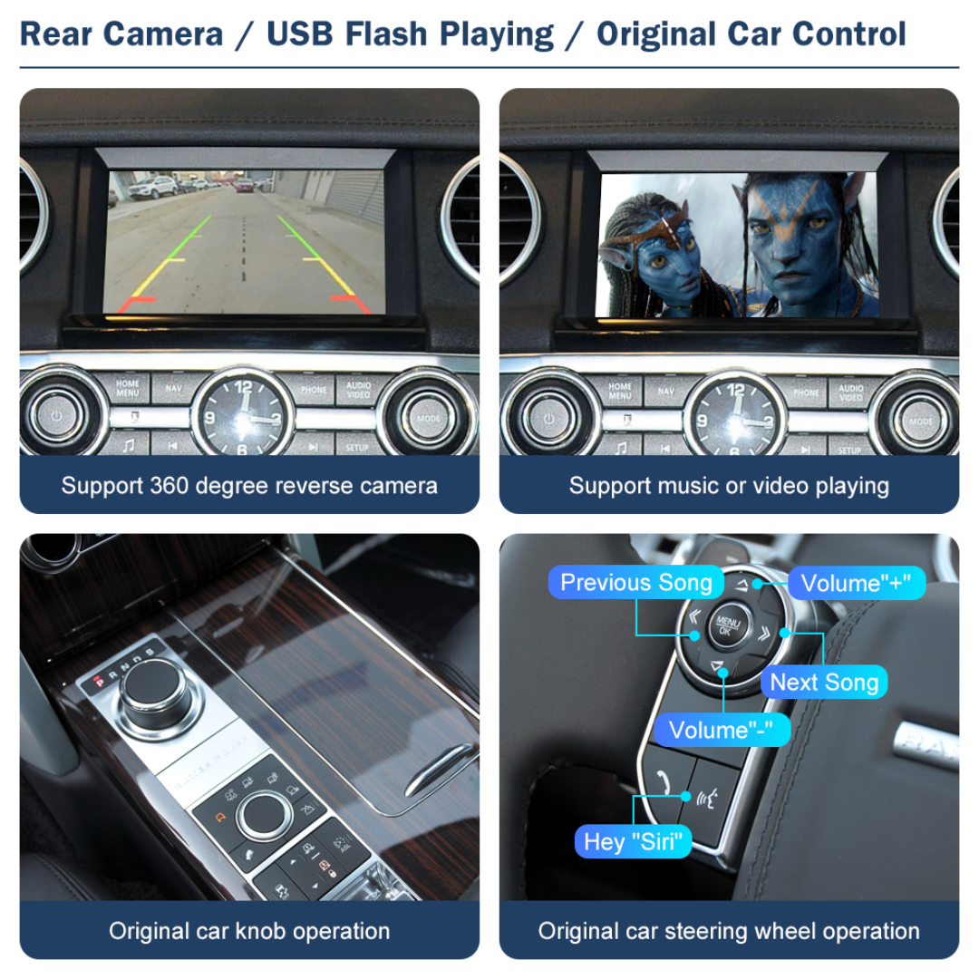 Wireless CarPlay & Android Auto Decoder For Land Rover & Jaguar (Bosch Head Unit 2012–2016)