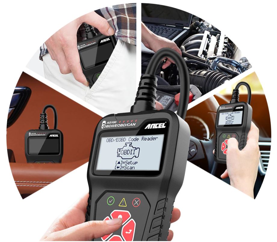 Car Diagnostic Scanner Ancel AS100 OBDII Scanner Check Engine Read Codes