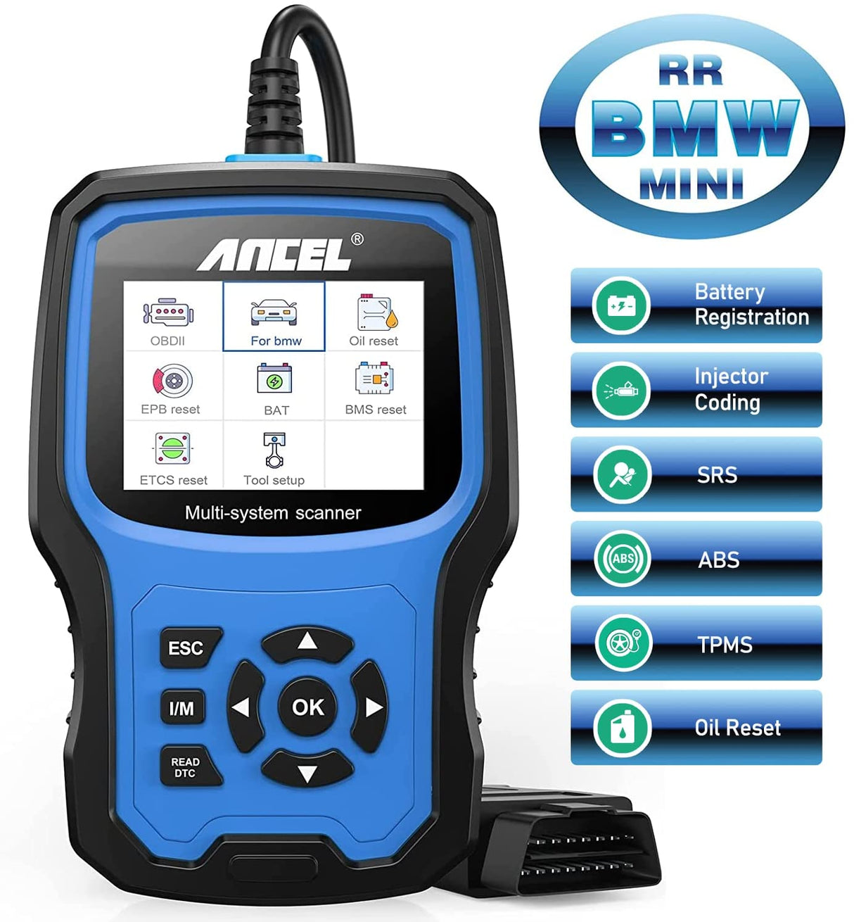 BMW Diagnostic Scan Tool ANCEL BM700 PRO Full Systems All Functions OBD1 OBD2