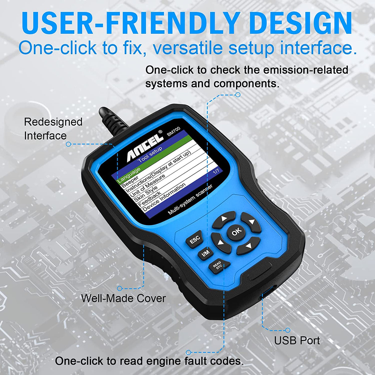 BMW Diagnostic Scan Tool ANCEL BM700 PRO Full Systems All Functions OBD1 OBD2