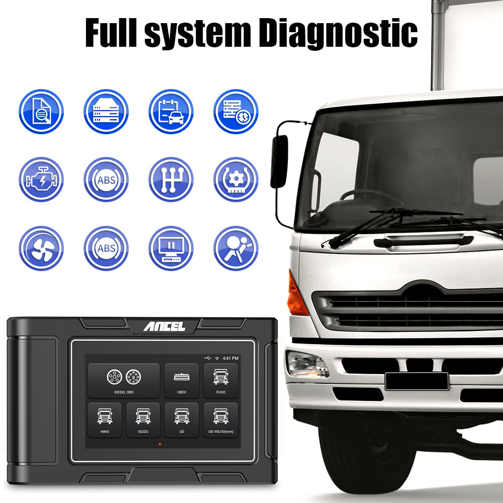 Heavy Duty Truck Scan Tool ANCEL HD3200 All System 12V/24V 2in1 Cars and Trucks