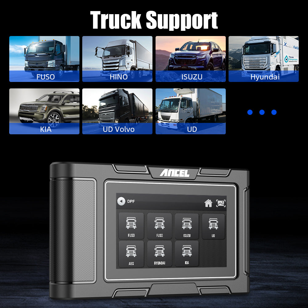 Heavy Duty Truck Scan Tool ANCEL HD3200 All System 12V/24V 2in1 Cars and Trucks
