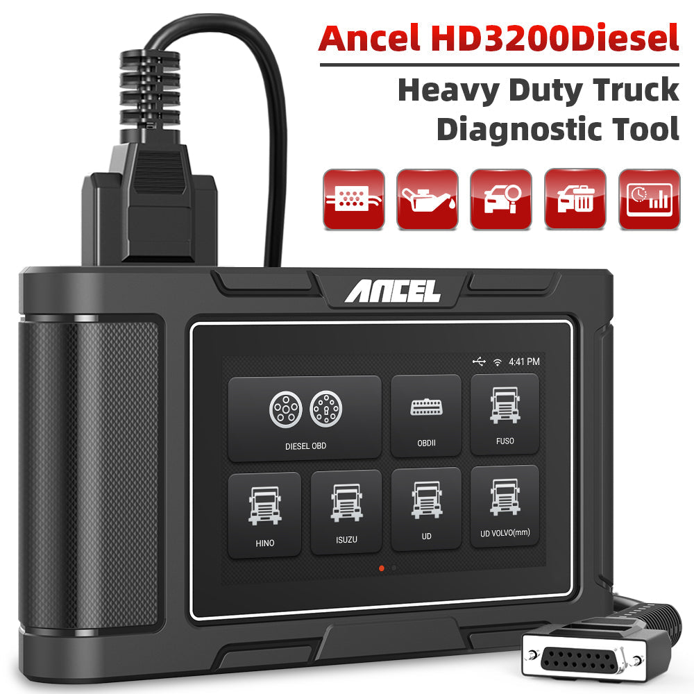 Heavy Duty Truck Scan Tool ANCEL HD3200 All System 12V/24V 2in1 Cars and Trucks