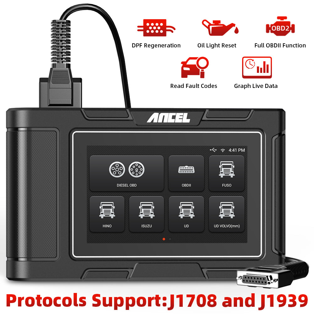 Heavy Duty Truck Scan Tool ANCEL HD3200 All System 12V/24V 2in1 Cars and Trucks